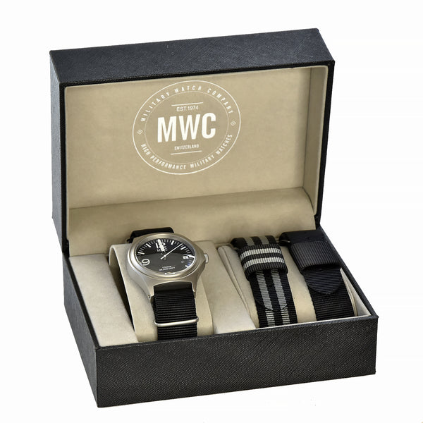 MWC 45th Anniversary Limited Edition Titanium Military Watch, 300m Water Resistant, 10 Year Battery Life, Luminova and Sapphire Crystal