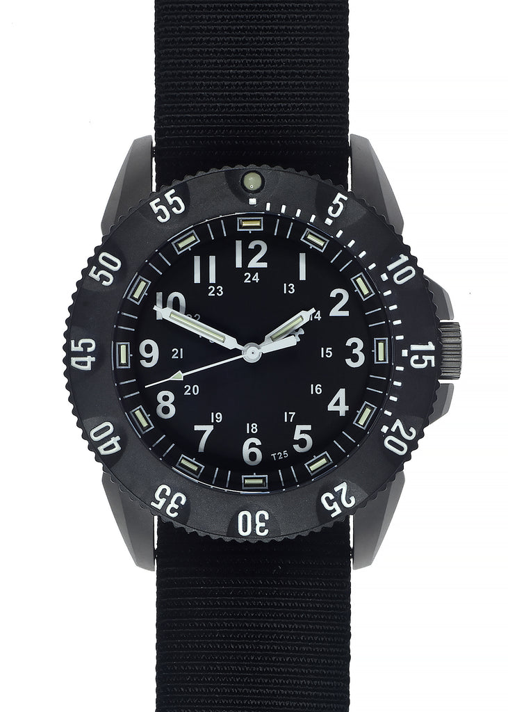 Mwc P656 Titanium Tactical Series Watch With Gtls Tritium And Ten Year Military Industries