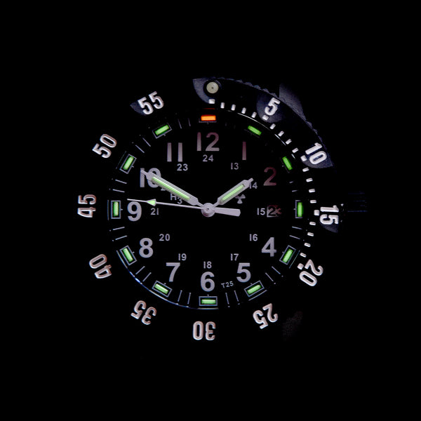MWC P656 Titanium Tactical Series Watch with GTLS Tritium and Ten Year Battery Life (Date Version) - Needs Adjustment to Hands but Brand New and Running Fine