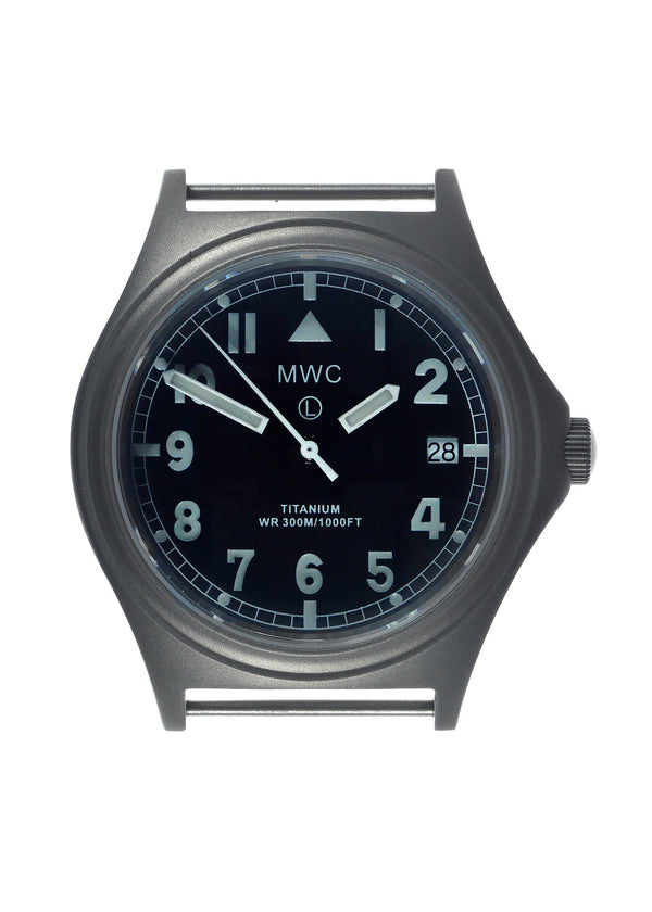 MWC Titanium General Service Watch, 300m Water Resistant, 10 Year Battery Life, Luminova, Sapphire Crystal and 12 Dial Format (Date Version) - Save 50% Ex Display Watch from a Trade Show