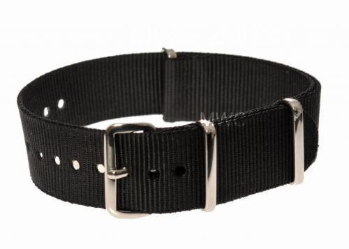 Save over 50% on this Bargain Bundle of 10 x 20mm Black NATO Military Watch Strap