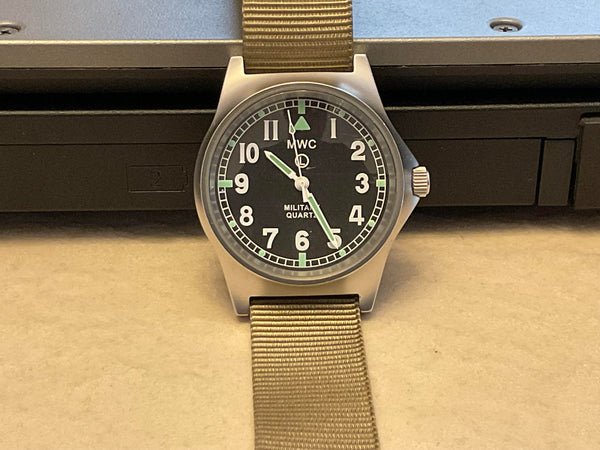 MWC G10 LM Stainless Steel Military Watch (DesertStrap) - Excellent Condition and Running